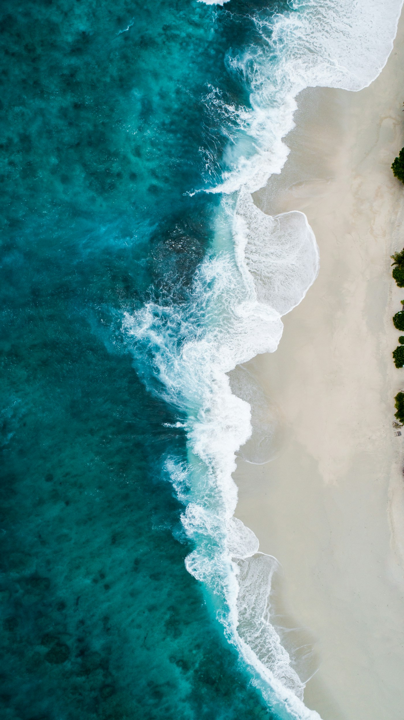 Waves approaching a beach